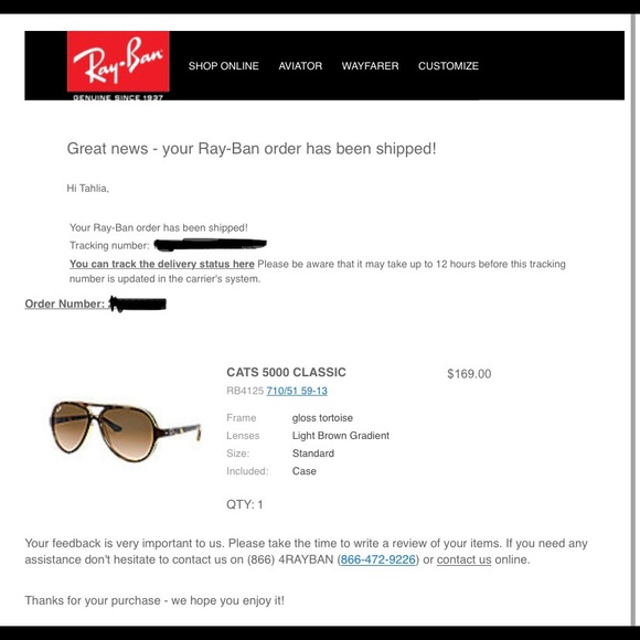 CATS 5000 CLASSIC Ray-Bans - Picture 8 of 8